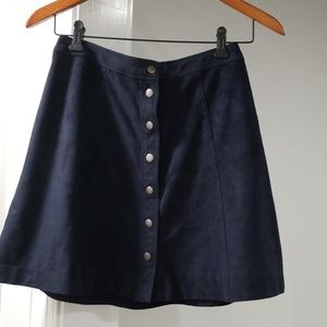 Suede skirt